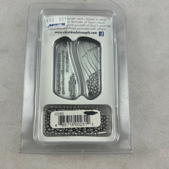 NIB shields of strength Stainless Steel Genesis 31:49 Split Shield - 2 Part - Picture 2 of 6